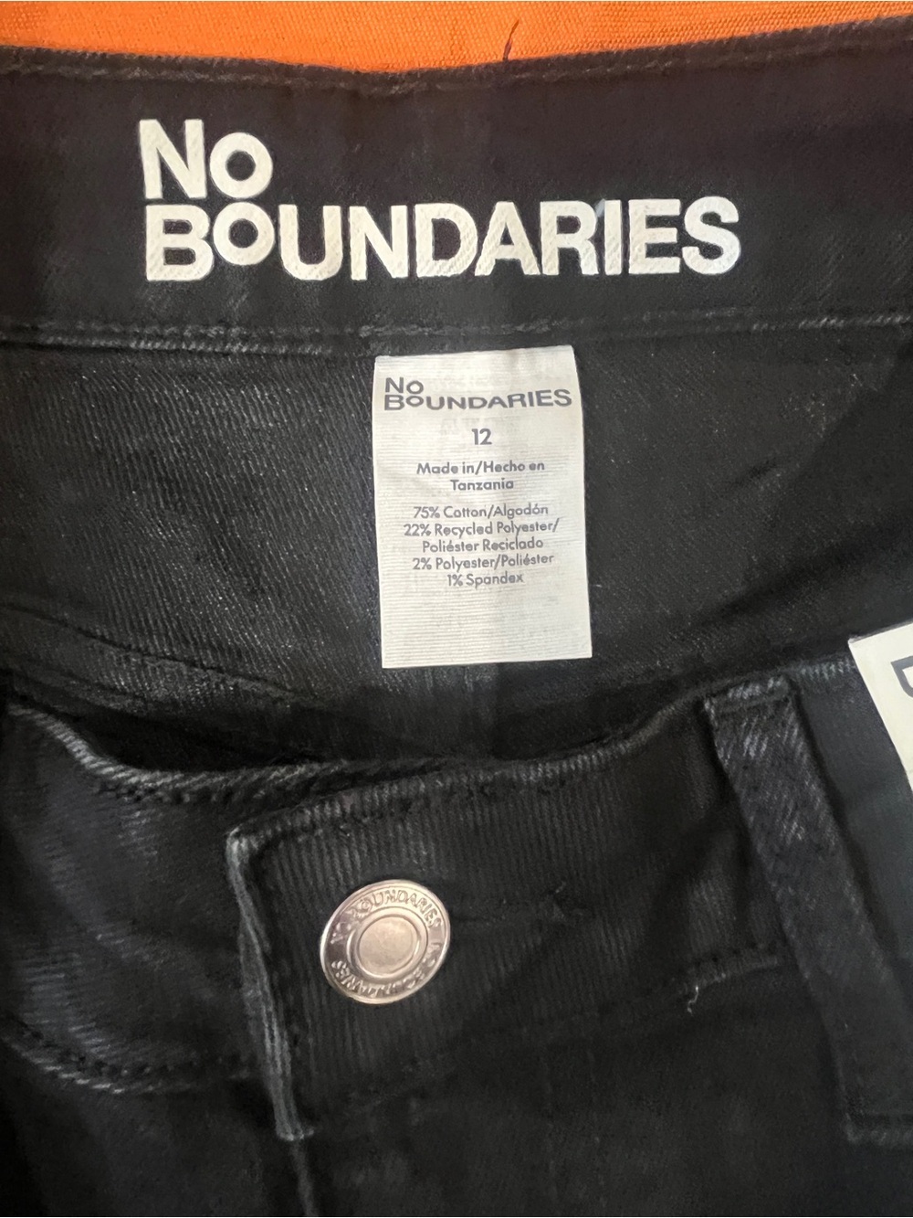 No Boundaries Black Denim Jean Shorts - Picture 10 of 10